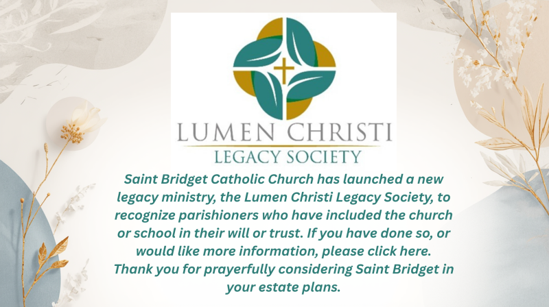 Legacy Society Lumen Christi