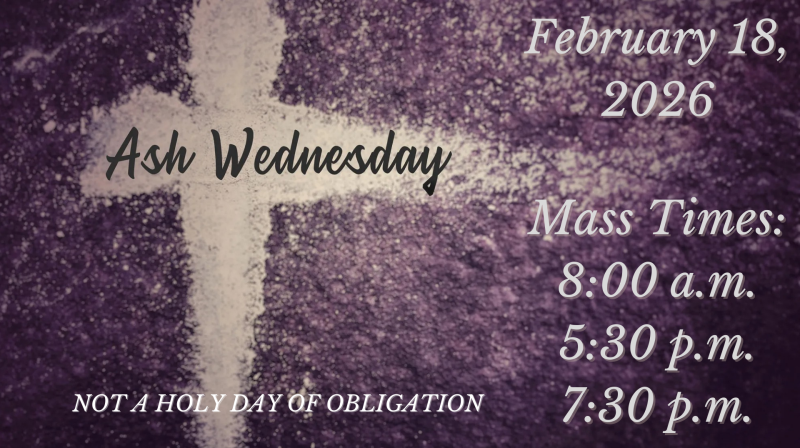 Ash Wednesday 2026