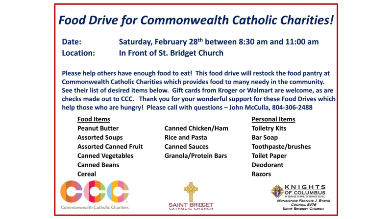 February 2026 Food Drive