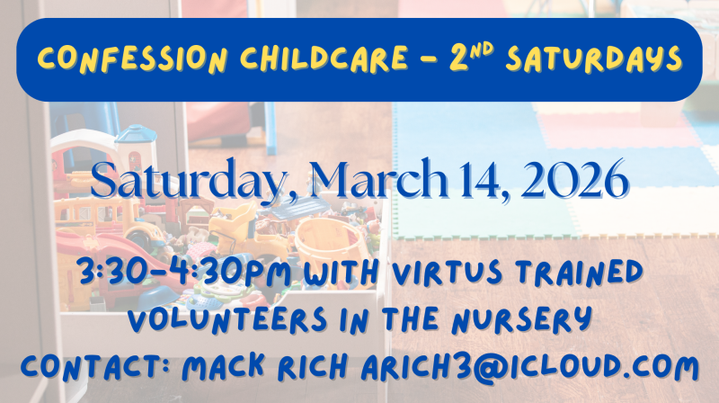 March Confession Child Care