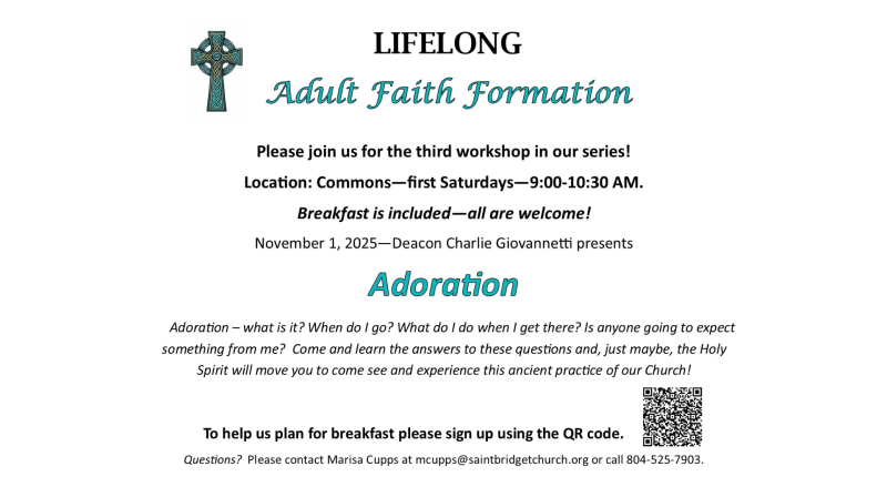 November 2025 Adult Formation