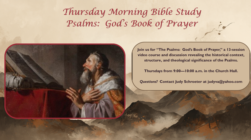 Thursday AM Bible Study - Psalms