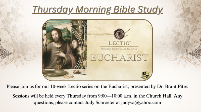 Thursday Morning Bible Study Eucharist